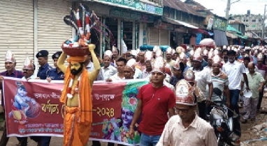 নেত্রকোণা জেলার দুর্গাপুরে শ্রীকৃষ্ণের জন্মাষ্টমী পালিত