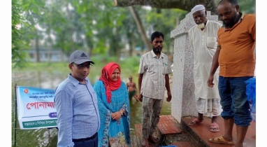 কিশোরগঞ্জের সোলমারা উন্মুক্ত বিলে ও পুকুরে পোনা মাছ অবমুক্ত